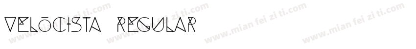 VELOCISTA Regular字体转换